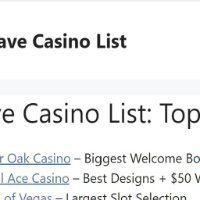 Inclave Casino List